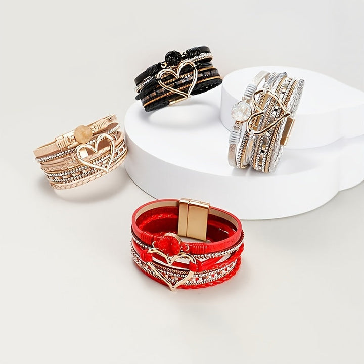 Bracciale Boho Multifilo in Pelle