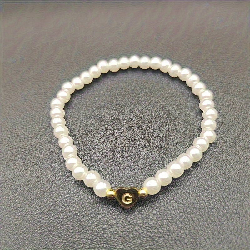 Bracciale Chic con Iniziale a Cuore (A–Z)