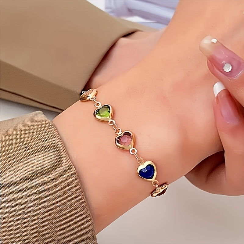 Bracciale unico a forma di cuore