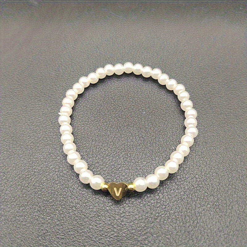 Bracciale Chic con Iniziale a Cuore (A–Z)