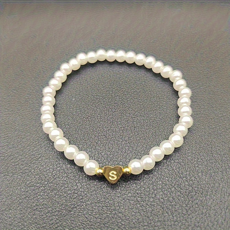Bracciale Chic con Iniziale a Cuore (A–Z)