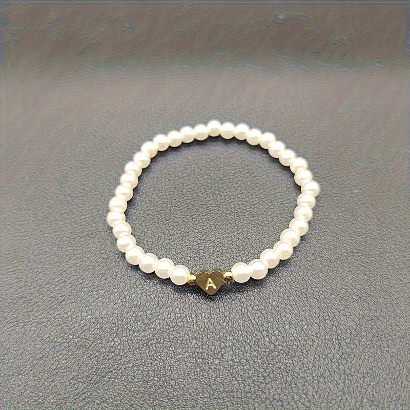 Bracciale Chic con Iniziale a Cuore (A–Z)