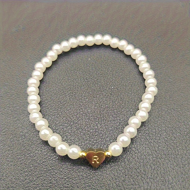 Bracciale Chic con Iniziale a Cuore (A–Z)