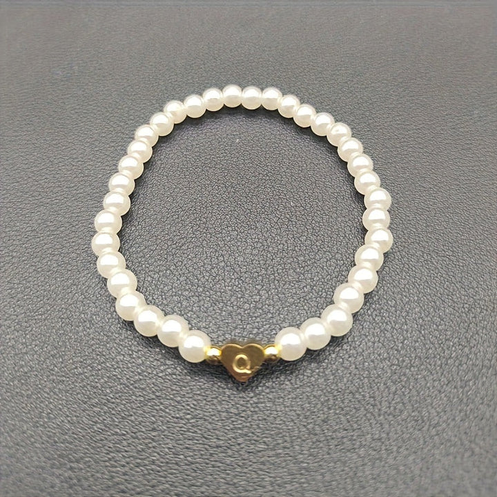 Bracciale Chic con Iniziale a Cuore (A–Z)