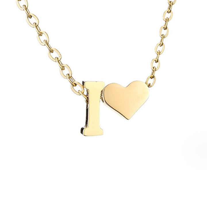 Collana con Iniziale Senza Tempo e Ciondolo a Cuore