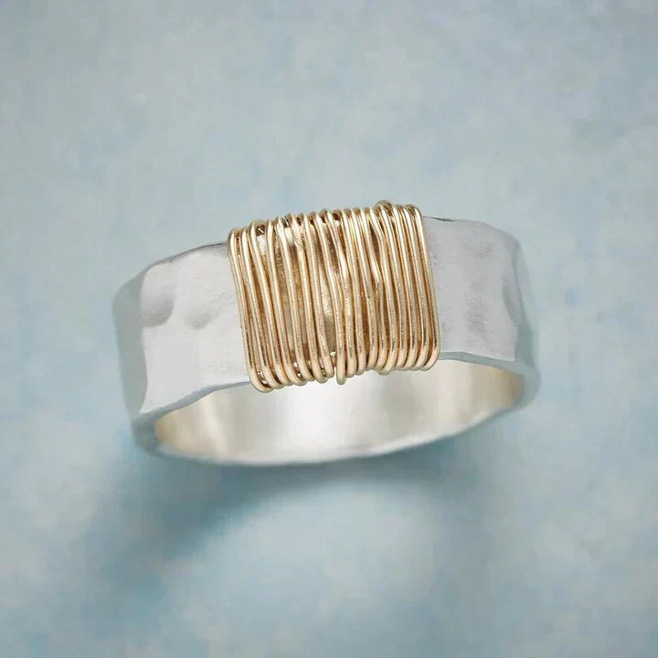 Anello Vintage Oro e Argento “Senza Tempo”