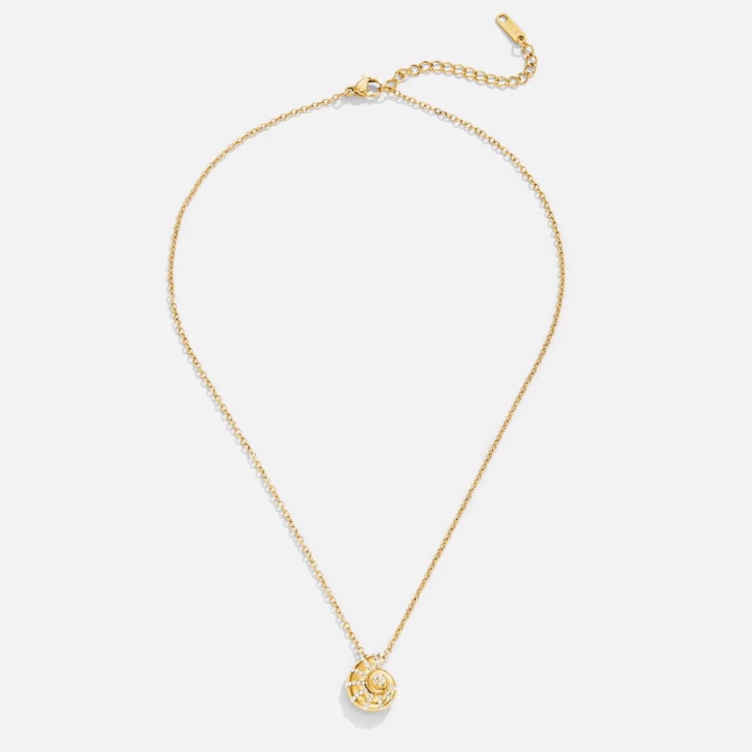 Collana con Ciondolo Conchiglia in Cristallo